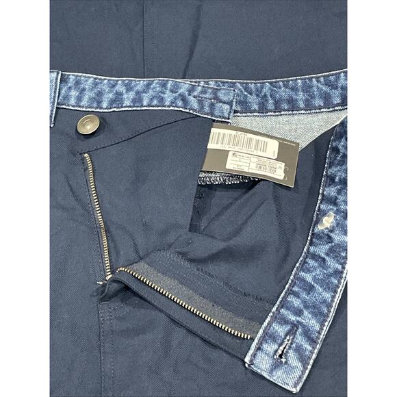 Future Collective Two Tone Criss Cross Skirt Navy Sz Large NWT - Picture 11 of 12